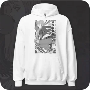 BUBBLEGUM Anime Girl Streetwear Design White Hoodie